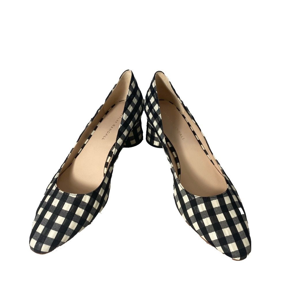Loeffler Randall Checkered fabric heel size 9.5